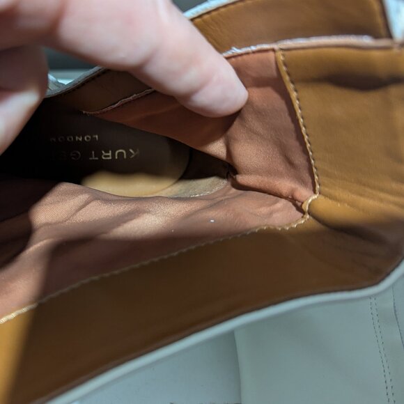 Kurt Geiger London white leather ankle boots - Picture 7 of 9